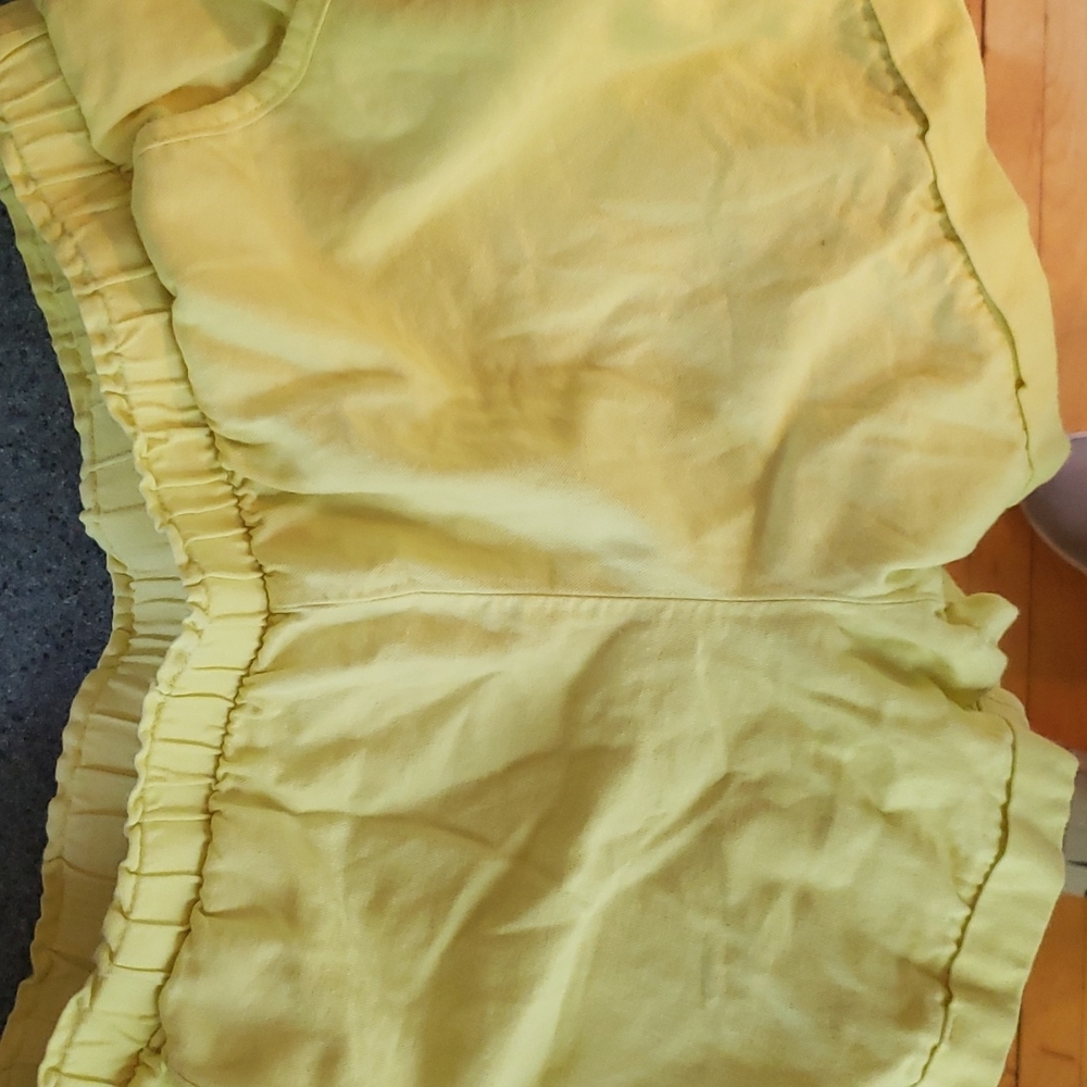 Wonder Nation Girls yellow shorts plus size XL